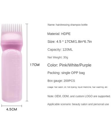 GDYS Hair Washing Bottle Hair Baking Oil Hot Dye Bottle with a Graduated Scale 3-Color Hair Dyeing and Baking Oil Bottle Washable hair dye bottle (Pink) - Buy Online on GoSupps.com