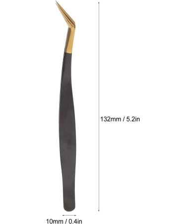 Luxury Gold Stainless Steel Eyelash Extension Tweezers - Precision Volume Tweezers for False Lashes - Buy Online on GoSupps.com