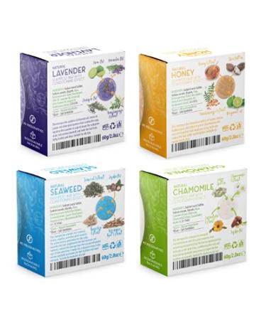 Organic Solid Shampoo Bar & Conditioner 4 Pack - Natural Plant Based with Essential Oils - Eco Friendly & Zero Waste Packaging - Buy Online on GoSupps.com