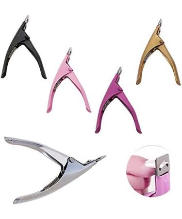 PSGS Acrylic UV False Fake Nails Tips Manicure Cutter Clipper Tool Stainless Steel (Color : Black) - Buy Online on GoSupps.com