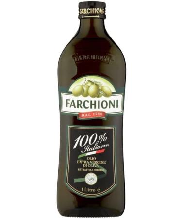 Farchioni Extra Virgin Olive Oil 100 Italiano 1 liter 3pack with Italian Gourmet Polpa 400g - Buy Online on GoSupps.com