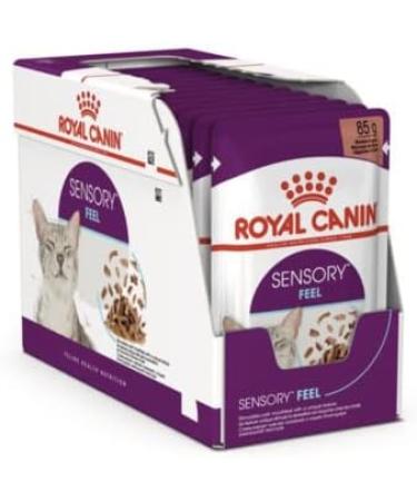 Royal Canin Sensory Feel in Gravy Wet Cat Food for Picky Cats 85g (Pack of 48) - Buy Online on GoSupps.com