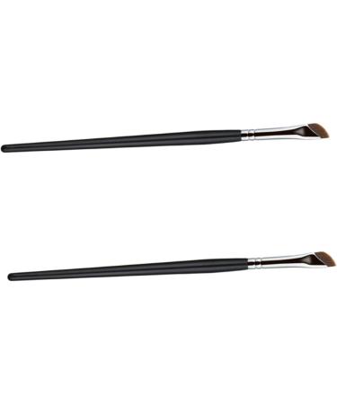 Healeved 4 Pcs Eyebrow Brush Eye Cosmetics Brush Portable Eyeliner Brush Flat Tapered Brush Artificial Fiber - Buy Online on GoSupps.com