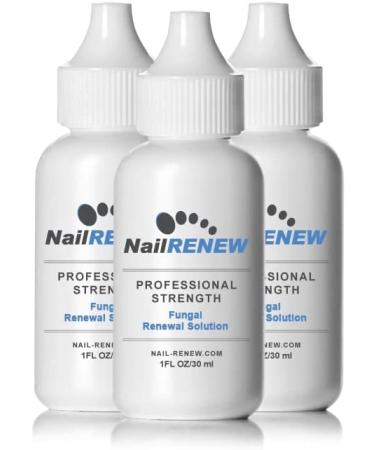 NailRENEW Antifungal - Professional Strength  Compliant Fungus Treatment for Toe Fungus  Discolored or Brittle Nails (3 Bottles)