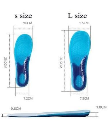 FOUNDATION Massaging Gel Insoles for Men - UK Size 8-12 | Arch Support & Pain Relief for Work Boots and Sport Shoes - Buy Online on GoSupps.com