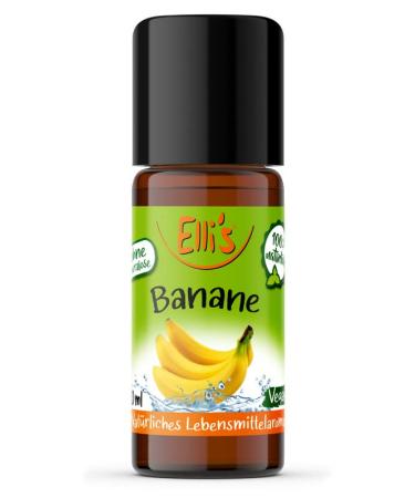 Ellis flavors banana natural food aroma |Aroma concentrate from 100 % vegan and natural origin |For dishes & drinks |10 ml