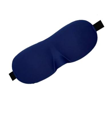 3D Sleep Mask Ultra-Soft & Comfortable Blindfold for Deep Sleep Block Out Light & Eye Strain Adjustable Strap Ideal for Travel & Home Sleep Better with Our 3D Contoured Eye Mask (Navy Blue)