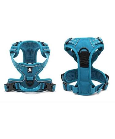 WINHYEPET True Love Dog Harness No-Pull Reflective Pet Harness - Adjustable Padded Vest for Small, Medium, Large Dogs - Easy Control Handle - Blue (Size S) - Buy Online on GoSupps.com