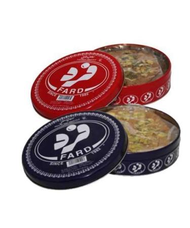 Fard Saffron Brittle and Pistachio Brittle Mixed, 16 oz (Sohan Candy) Pack of 2