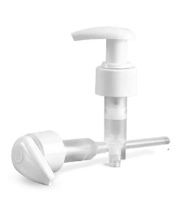 24/410 6 inch Tube Lotion Pumps 2cc White Polypropylene Lotion Pumps 24/410 6" Tube 144 Caps per Case