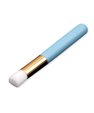 dijiusidy Lash Shampoo for Lash Extensions Deep Cleaning Nose Brushes Eyebrow Cleanser Blackhead Remover Applicator Make-up blue flat head