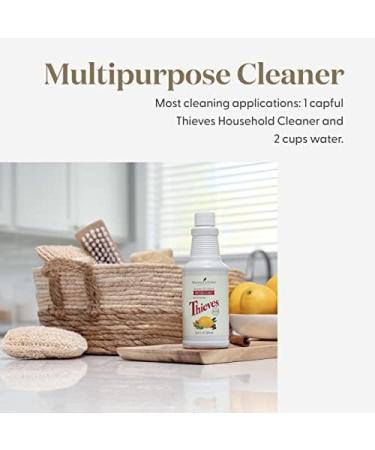Young Living Thieves Household Cleaner - Non-Toxic Natural Cleaner for a Healthy Home - 2 Bottles (14.4 fl. oz.) - Effective for All Surfaces - Buy Internationally - Buy Online on GoSupps.com