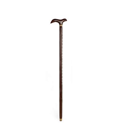 WoodeWalking Sticks Elderly Walking Stick Solid Wood Cane WoodeCrutch T- handle Beautifully Carved Chinese Characters Implied Auspicious L Run forward