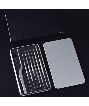 dinio Silver 7Pcs Stainless Steel Ear Pick Spoon Ear Wax Cleaner Health Curette Ear Earwax Remover Cleaning Selection Tools - Buy Online on GoSupps.com