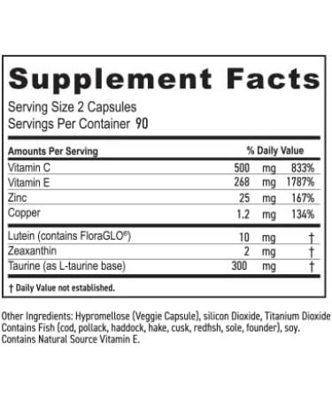 MaxiVision Eye Formula - Eye Vitamin Based on AREDS 2 Study - Age-Related Macular Support (1 B 180 Capsules) 180 Count (Pack of 1) - Buy Online on GoSupps.com