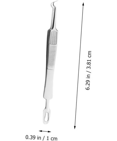 SOESFOUFU 3pcs Clip Whitehead Removal Tool Pimple Extractor Tool Removal Tweezers Silver Stainless Steel - Buy Online on GoSupps.com