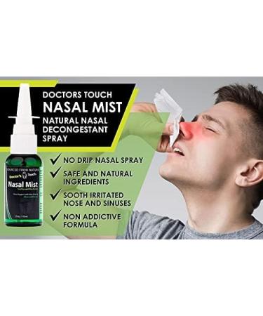 Doctor's Touch Nasal Spray for Dry Nose - Aloe & Colloidal Silver Sinus Support - Drug Free Relief for Sinus Congestion - 1oz - Buy Online on GoSupps.com