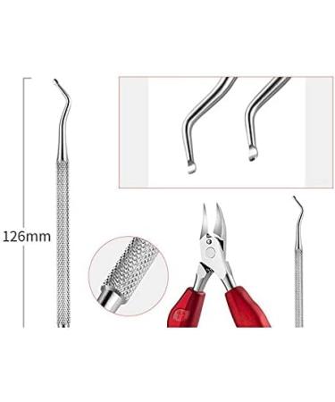 Grendly Professional Toenail Pedicure Set Pedicure Set Foot File for Removing Hard Cracked Foot Red - Buy Online on GoSupps.com
