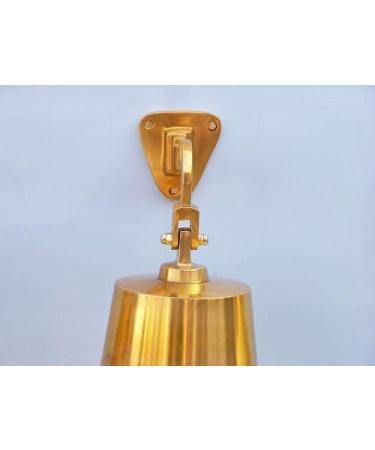 Hanging Ship's Bell Size: 6" H x 4" W x 4" D  Finish: Brass - Buy Online on GoSupps.com