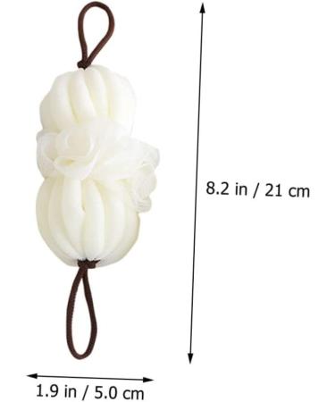 Healeved 2pcs Bath Ball & Flower Towel - Gentle Shower Loofah for Sensitive Skin | Perfect Bathroom Accessory for Women & Men - Buy Online on GoSupps.com