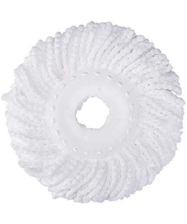 3 Pack Microfiber Spin Mop Head Replacement - Easy Cleaning Refills - Round Shape Standard Size - White - Buy Online on GoSupps.com