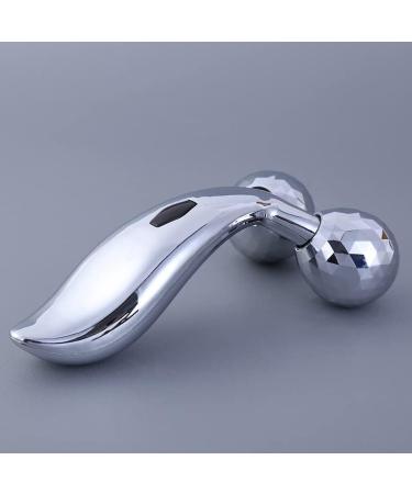 Silver Facial Massager Roller - Home Beauty Instrument for Relaxation & Rejuvenation | Shop Internationally - Buy Online on GoSupps.com