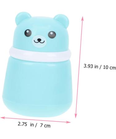 FOMIYES 2pcs Body Powder Box with Makeup Powder Puff - Talcum Powder Dispenser & Empty Case for Baby, 10x7cm Blue - Buy Online on GoSupps.com