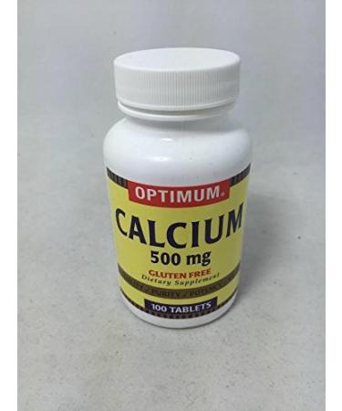 Optimum Calcium 500mg Tablets 100ct (4 Pack)