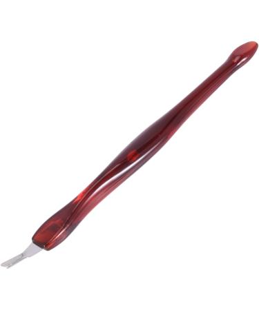 Jiklophg Manicure Nail Art Cuticle Pusher Trimmer Nail Tips Care Skin Remover Tool Brown - Buy Online on GoSupps.com