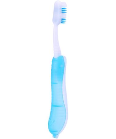 Travel Folding Toothbrush | Collapsible Medium Bristle Brush for Camping & Hiking - Buy Online on GoSupps.com