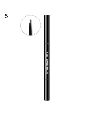 QIC 0.3g Double-Headed Eyebrow Pencil | Waterproof Triangle Refill & Brush | Light Brown Shade | Long-Lasting Eyebrow Pen for Beginner | Cosmetic Eye Makeup Tool - Buy Online on GoSupps.com
