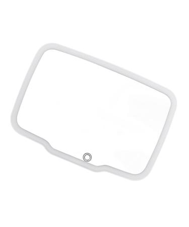 DOITOOL Car Vanity Mirror White Charging Type Abs Makeup Mirror White 17.7x12.3cm