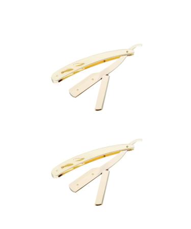 FRCOLOR 2 STK razor razor for men's beard cutters to shave razor blade beard cutting tool afeitadora de barba para hombre hair removal stainless steel man scrub