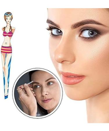 6Pcs Stainless Steel Slanted Eyebrow Tweezers Set - Professional Girl Eyebrow Tweezer Kit for Hair Removal and Beauty Cosmetics - Buy Online on GoSupps.com