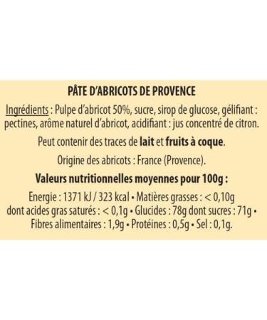 LE ROY REN Epicerie Fine - Apricot fruit paste from Provence - Origin France. 2 bars of 75g grouped in a 150g case. - Buy Online on GoSupps.com