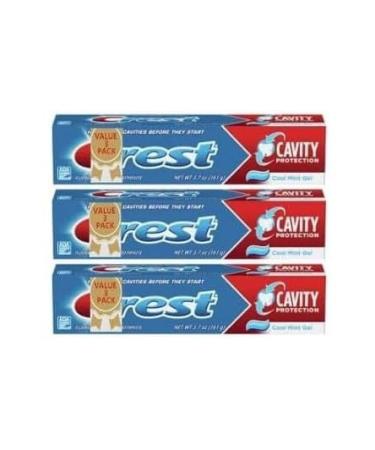 New Crests Cavity Protection Toothpaste Gel Cool Mint 5.7 oz Pack of 3