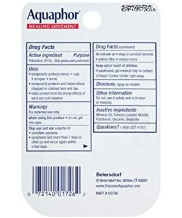 Aquaphor Healing Ointment 0.25 oz (Pack of 2) | Advanced Therapy Skin Protectant - Buy Online on GoSupps.com