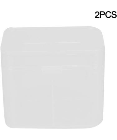 Yosoo 2 Grids Nail Art Cotton Pads Organizer Storage Box (2 Pcs) - Efficient & Stylish Solution for Nail Care - Buy Online on GoSupps.com