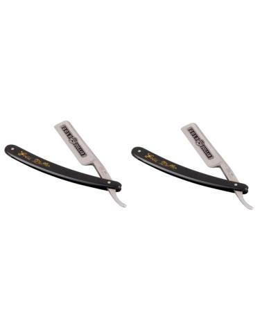 Frcolor 2 pieces 66 razor blade ladies razor per shave razor razor set Shavers razor for men nail stalls straight razor razor made of steel old fashioned scraper