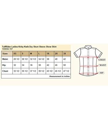 TuffRider Kirby Kwik Dry Show Shirt - Women's Medium White/White - Buy Online on GoSupps.com