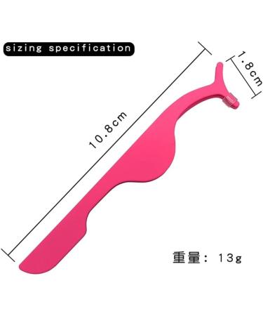 2pc Color Fluorescent Tweezers Steel with False Eyelash Assistant Multi-Function Eyelash Curler Delicate Small Tweezers (Color : 2pc-c7) - Buy Online on GoSupps.com