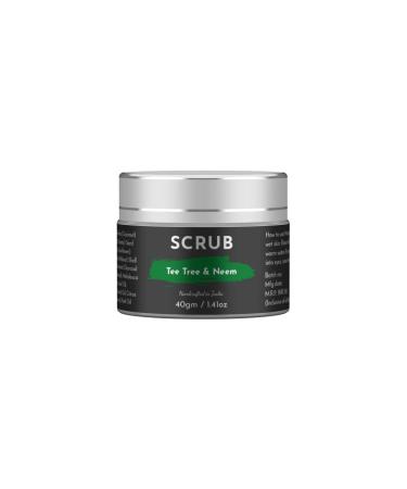 Anti-Acne Oil Control Walnut Shell Powder Tea Tree Neem Face Scrub 40gm