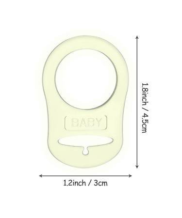 8-Piece Clear Silicone Baby Pacifier Clip Holder Set | Durable Button Ring Adapter to Prevent Loss - Buy Online on GoSupps.com