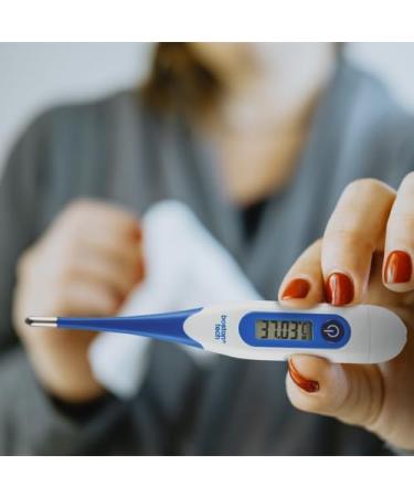 Buy Digital & Basal Thermometer for Babies Children & Adults | Fast & Accurate Fever Alarm Flexible Tip - 10s Reading - Buy Online on GoSupps.com