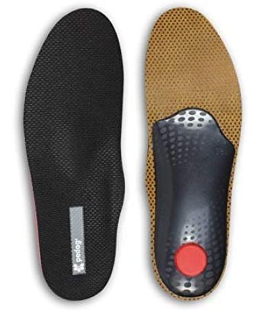 pedag Plantar Fasciitis Orthotic Insoles - German Made Arch Support Inserts for Men and Women - Heat Moldable Pain Relief for Flat Feet, Medium and High Arch - Anti Odor - Size Women US 8 / EU 38 - Buy Online on GoSupps.com