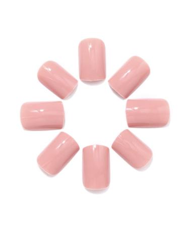 Brishow Short Artificial Press On Nails - Ballerina Acrylic False Nails in Pink - 24 Pieces for Women & Girls - Buy Online on GoSupps.com