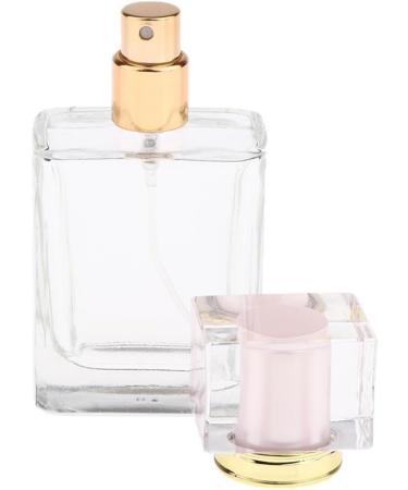 Dajidafu Stylish Pink Cap Empty Glass Perfume Fragrance Bottle Aftershave Spray Containers 50ml - Buy Online on GoSupps.com