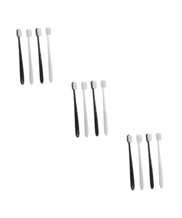 Healeved 12 pcs soft toothbrush toothbrush travel toothbrush the sensitive + sensitive gum bristles children's toothbrush children toothbrush little toothbrush folds clip travel
