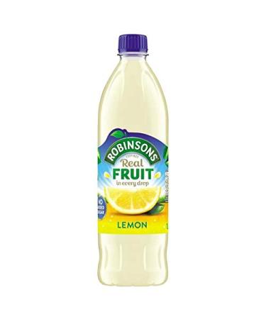 Squash Robinsons Cordial Sugar Free Fruit Juices 1 Litre (Lemon Lemon) (Pack of 6)