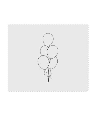 2 x 'Party Balloons' Microfiber Lens/Eyeglass Cleaning Cloths (LC00021550)